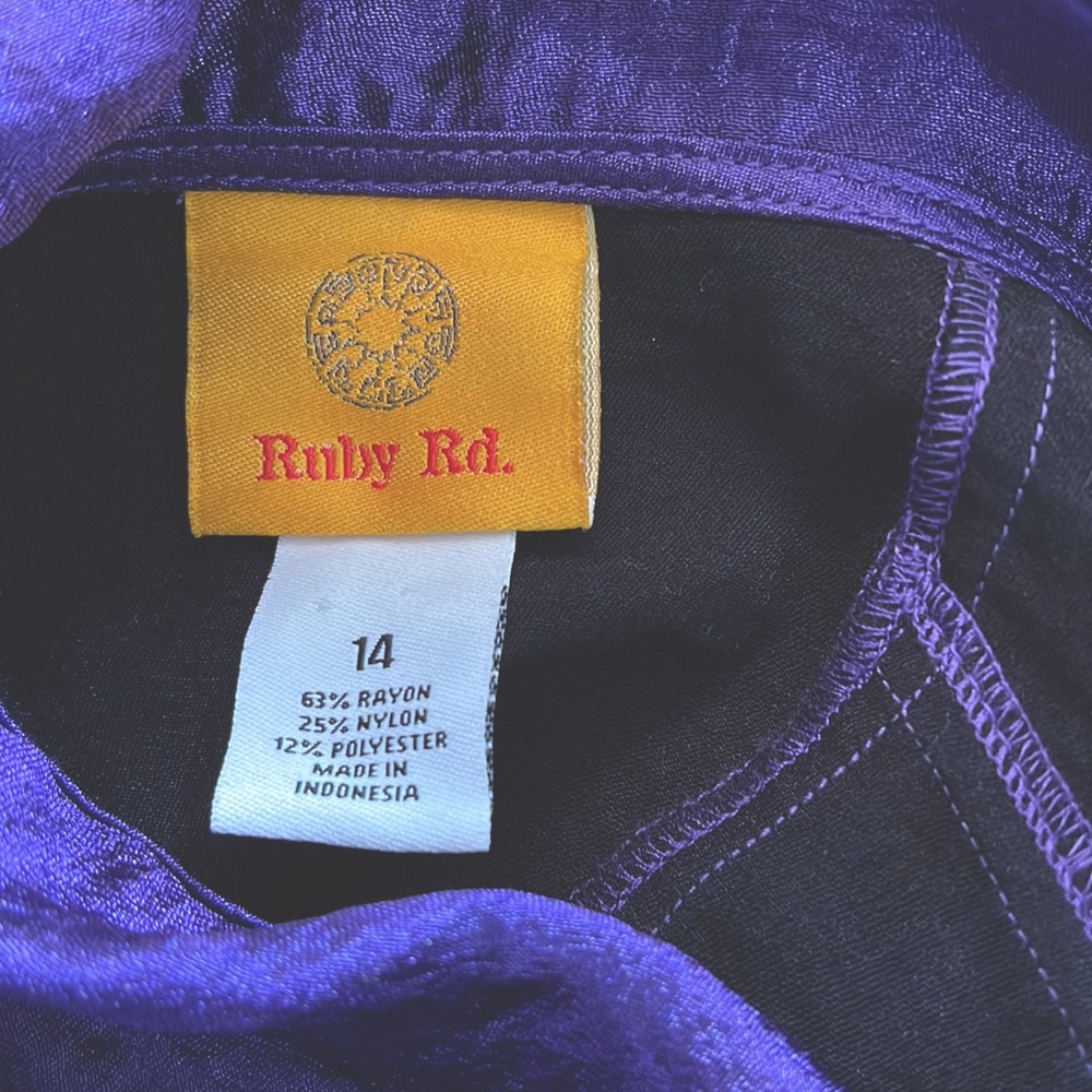 Like New Ruby Rd Spring Jacket Size 14 - Picture 5 of 5